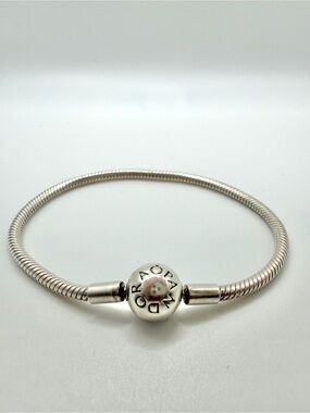Authentic Pandora Sterling Silver Snake Chain Bracelet S925 ALE 7.9” 20cm